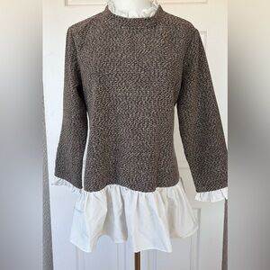 Shein Brand Women’s Sweater with Peplum‎ Size Medium